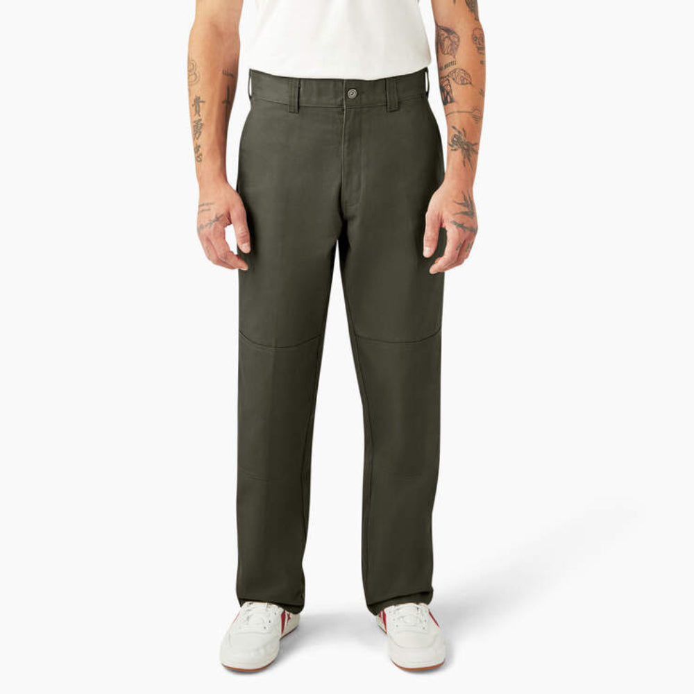 DICKIES X SPITFIRE DOUBLE KNEE PANTS - OLIVE GREEN