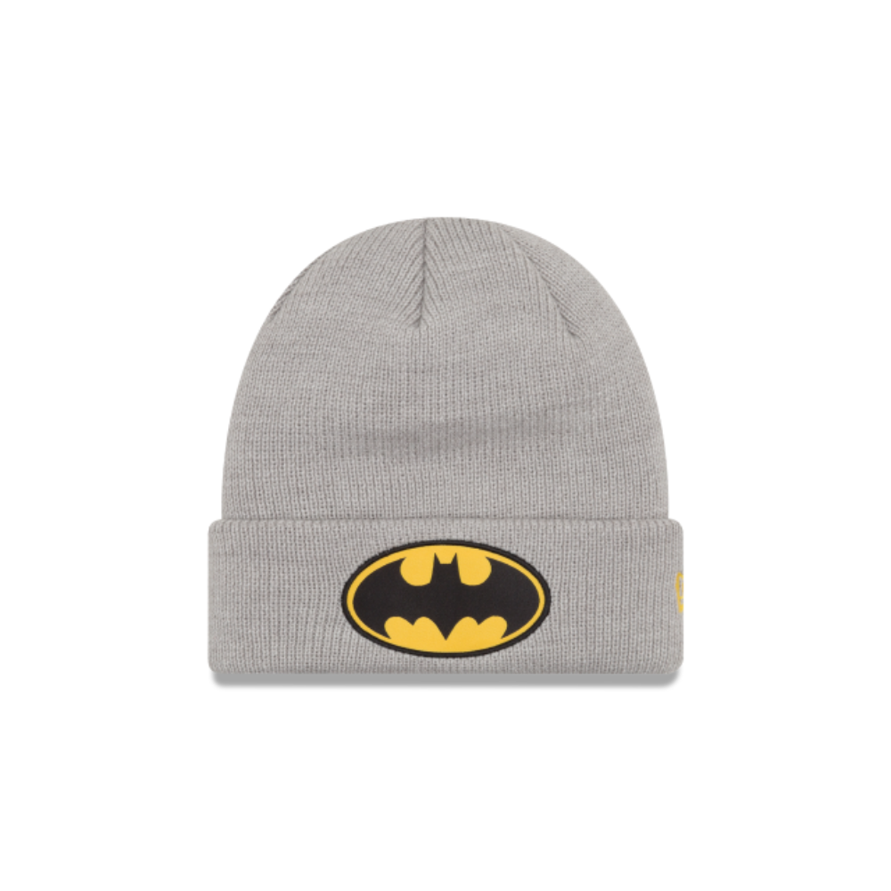 NEW ERA BATMAN HEATHER GREY CUFF KNIT BEANIE