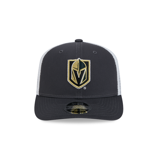 LAS VEGAS KNIGHTS NEW ERA NHL 9SEVENTY GREY TRUCKER SNAPBACK HAT