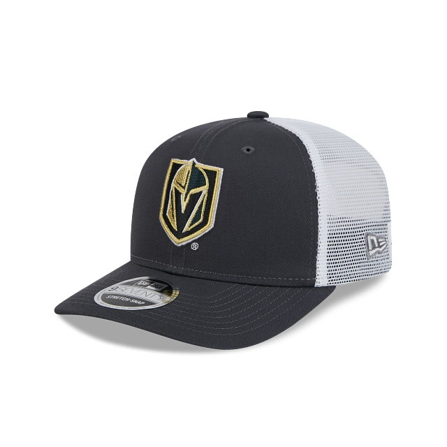 LAS VEGAS KNIGHTS NEW ERA NHL 9SEVENTY GREY TRUCKER SNAPBACK HAT