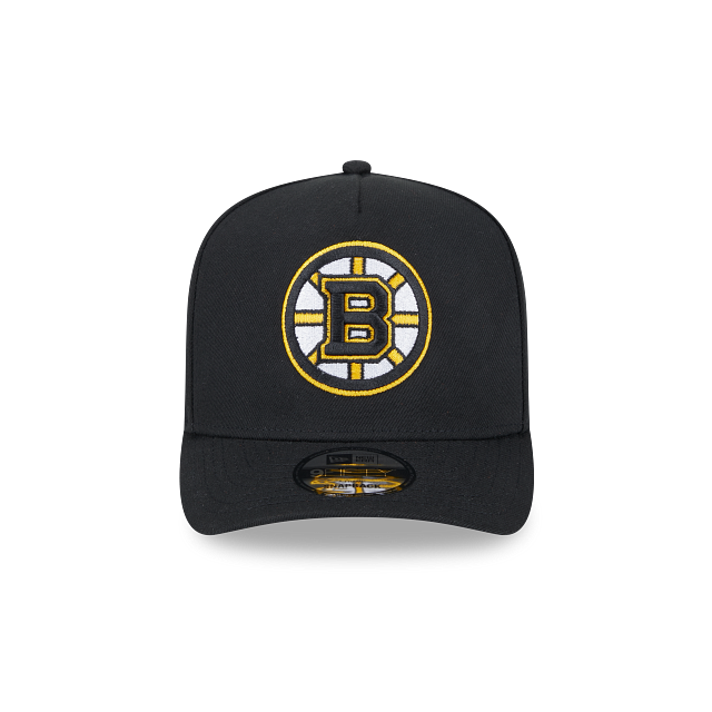 BOSTON BRUINS 9FIFTY A-FRAME NEW ERA NHL BLACK SNAPBACK HAT