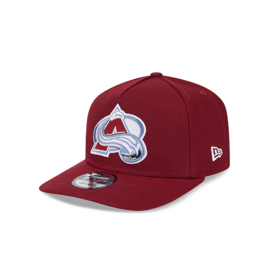 COLORADO AVALANCHES 9FIFTY A-FRAME NEW ERA NHL MAROON SNAPBACK HAT