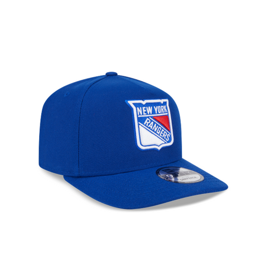 NEW YORK RANGERS 9FIFTY A-FRAME NEW ERA NHL BLUE SNAPBACK HAT