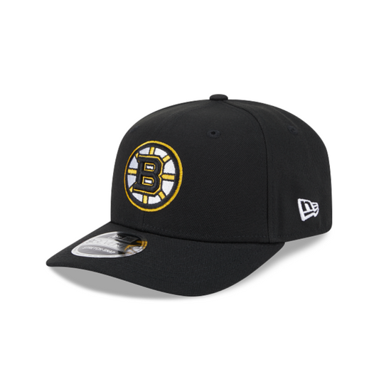 BOSTON BRUINS NEW ERA NHL 9SEVENTY ADJUSTABLE BLACK SNAPBACK HAT