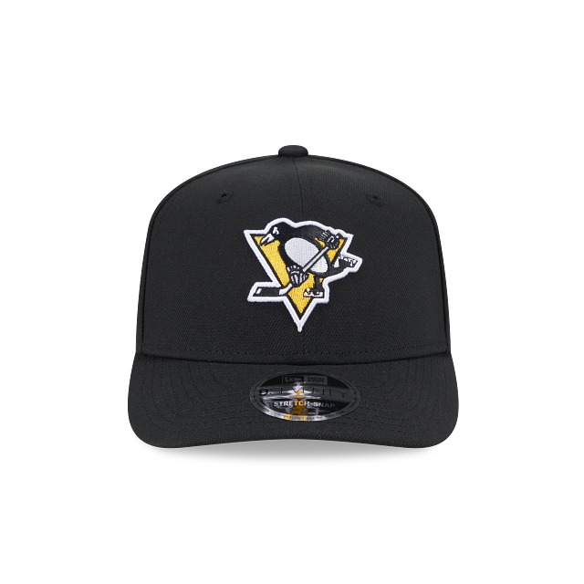 PITTSBURGH PENGUINS NEW ERA NHL 9SEVENTY ADJUSTABLE BLACK SNAPBACK HAT