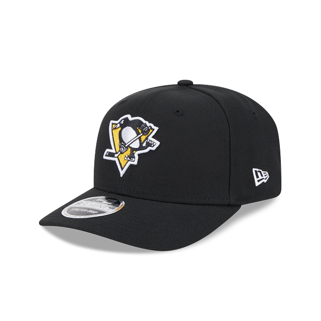 PITTSBURGH PENGUINS NEW ERA NHL 9SEVENTY ADJUSTABLE BLACK SNAPBACK HAT
