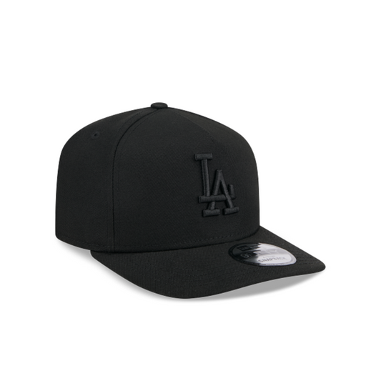 LOS ANGELES DODGERS NEW ERA MLB 9FIFTY A-FRAME BLACKOUT SNAPBACK HAT