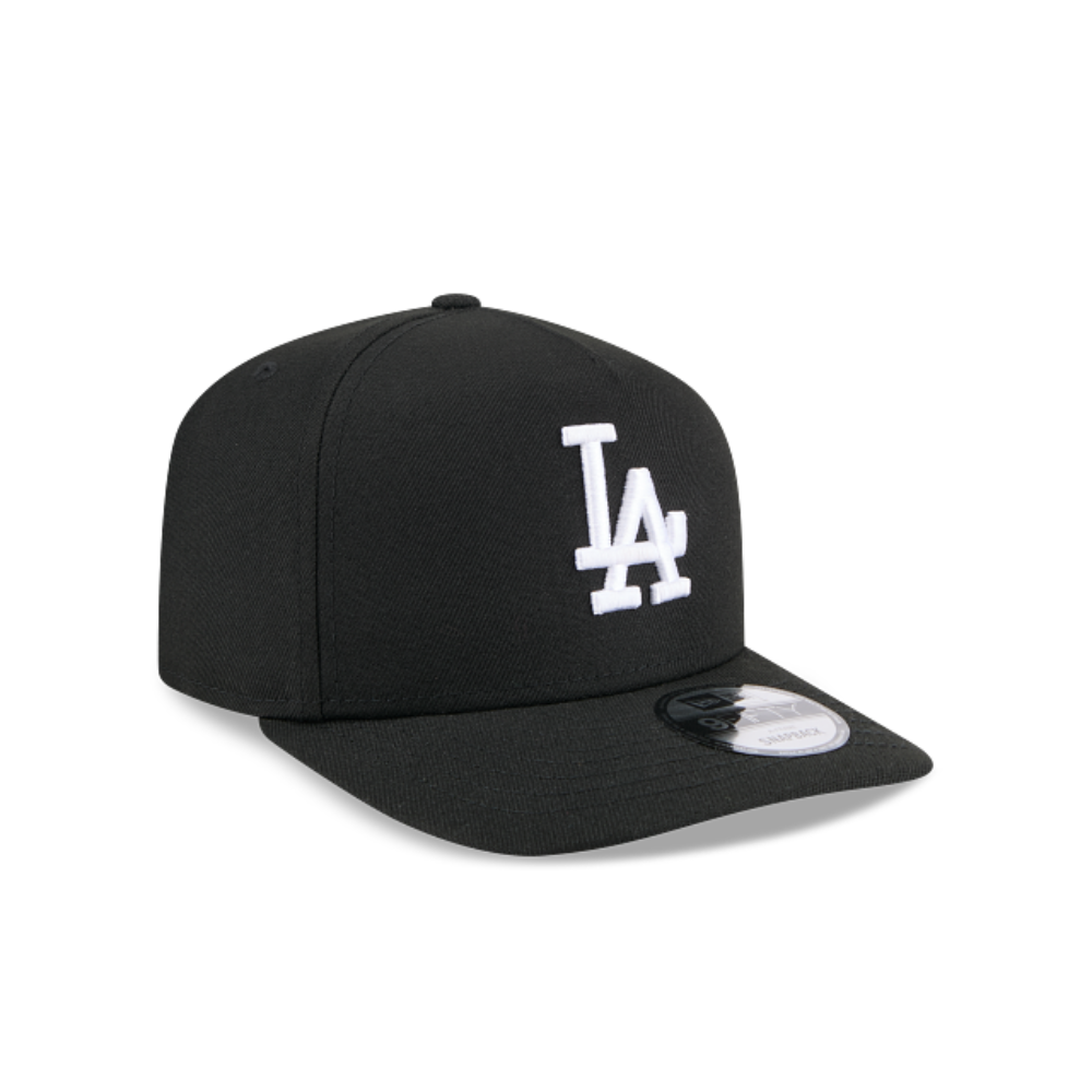 LOS ANGELES DODGERS NEW ERA MLB 9FIFTY A-FRAME BLACK/WHITE SNAPBACK HAT