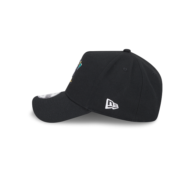 ANAHEIM DUCKS 9FORTY A-FRAME NEW ERA BLACK SNAPBACK HAT