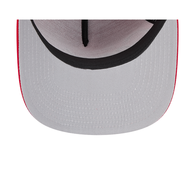 MONTREAL CANADIENS 9FIFTY A-FRAME NEW ERA NHL RED SCRIPT SNAPBACK HAT