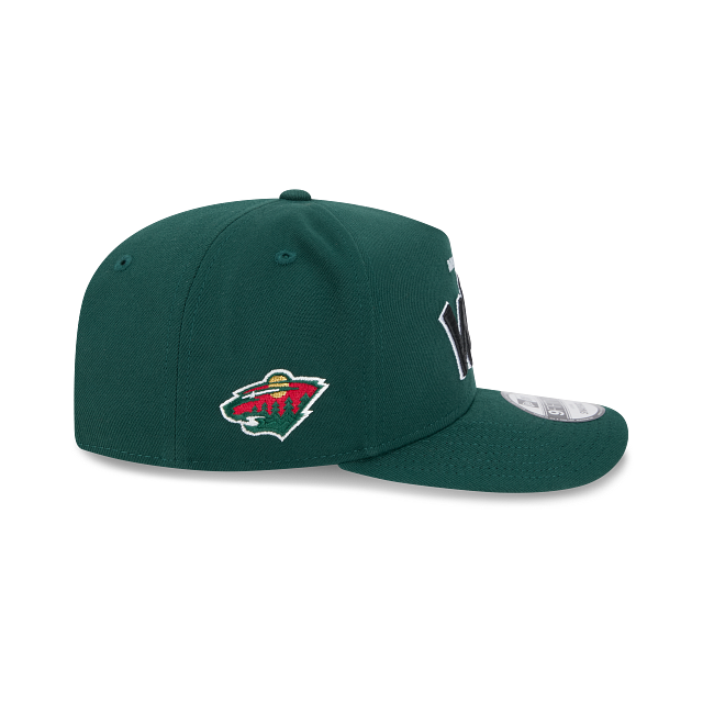 MINNESOTA WILD 9FIFTY A-FRAME NEW ERA NHL GREEN SCRIPT SNAPBACK HAT