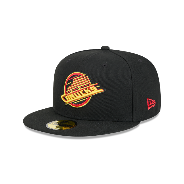 VANCOUVER CANUCKS NEW ERA NHL 59FIFTY BLACK FITTED HAT