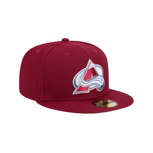 COLORADO AVALANCHES NEW ERA NHL 59FIFTY MAROON FITTED HAT