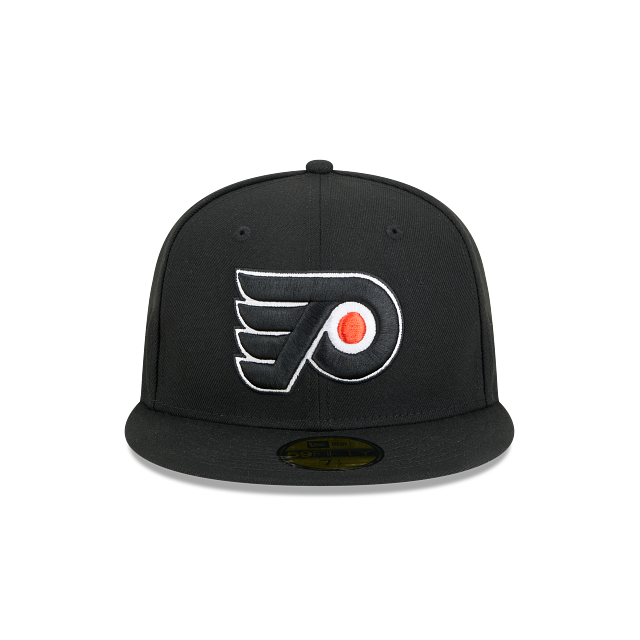 PHILADELPHIA FLYERS NEW ERA NHL 59FIFTY BLACK FITTED HAT