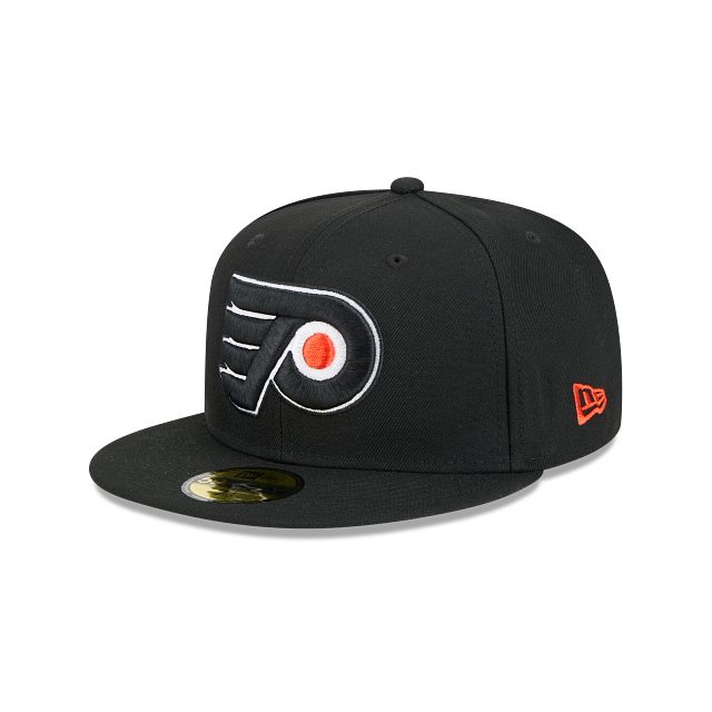 PHILADELPHIA FLYERS NEW ERA NHL 59FIFTY BLACK FITTED HAT