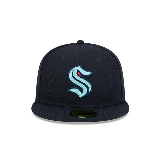 SEATTLE KRAKEN NEW ERA NHL 59FIFTY NAVY FITTED HAT