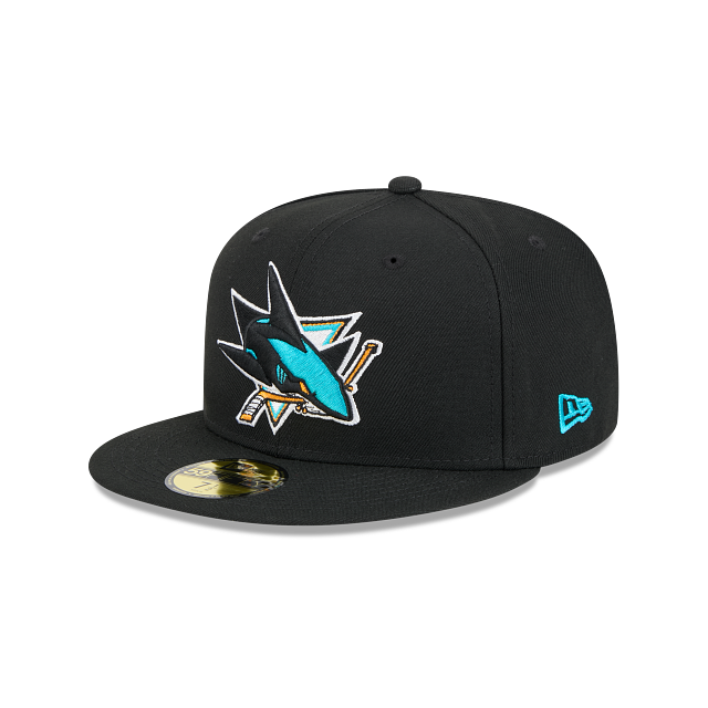 SAN JOSE SHARKS NEW ERA NHL 59FIFTY BLACK FITTED HAT