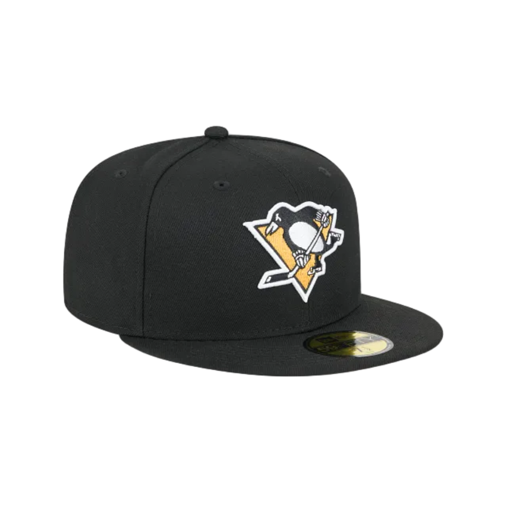 PITTSBURGH PENGUINS NEW ERA NHL 59FIFTY BLACK FITTED HAT