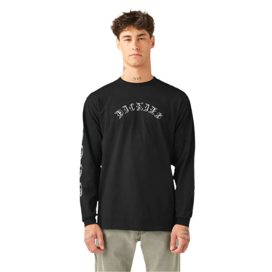 DICKIES X SPITFIRE GRAPHIC LONG SLEEVE T-SHIRT - BLACK