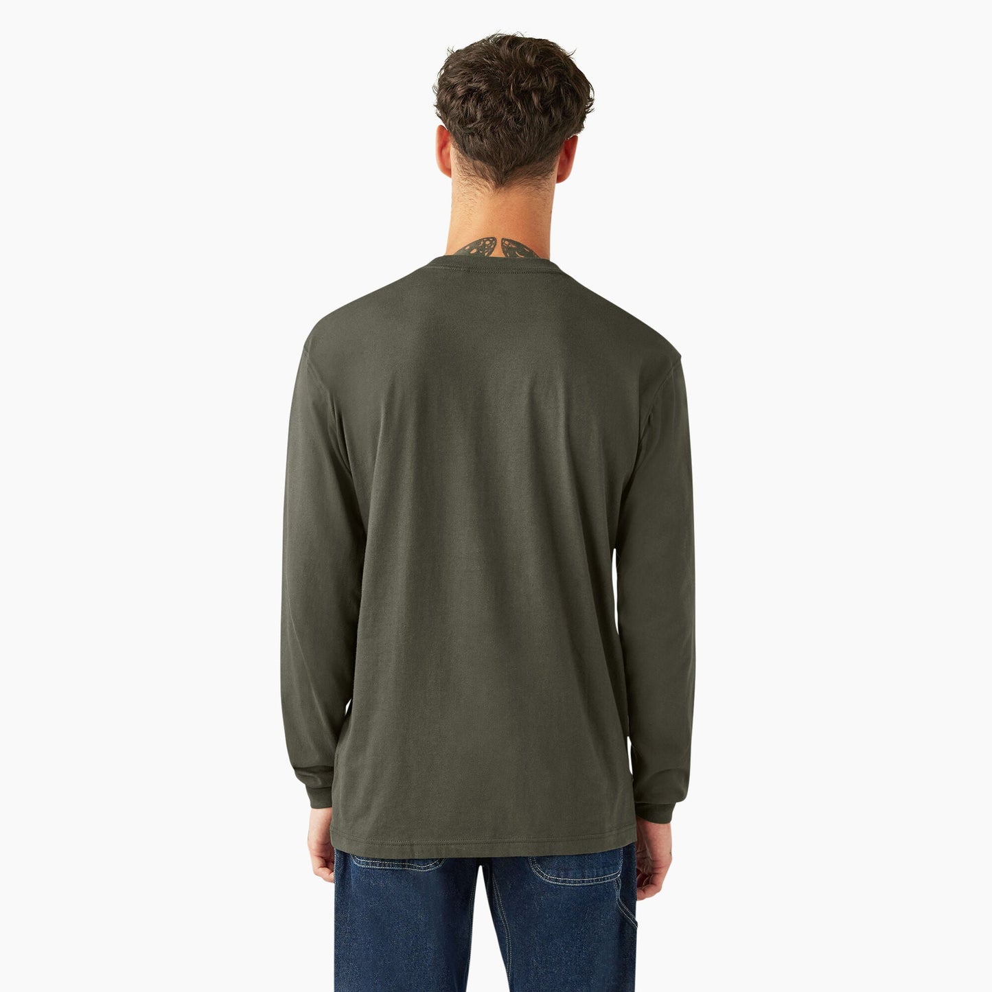 DICKIES X SPITFIRE GRAPHIC LONG SLEEVE T-SHIRT - OLIVE GREEN
