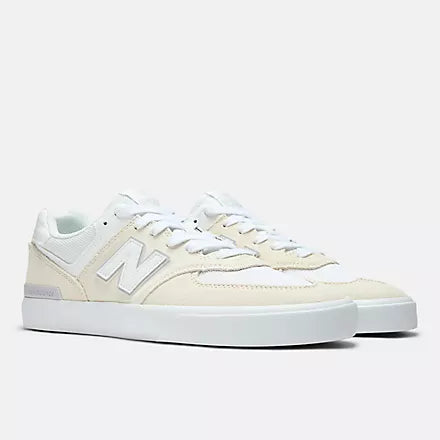 NEW BALANCE NUMERIC 574 VULC OFF WHITE SHOE- 574VOW