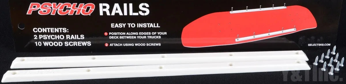 PSYCHO SKATEBOARD RAILS WHITE