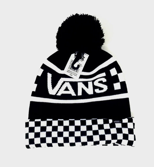 VANS BLACK & WHITE CHECKERED BEANIE