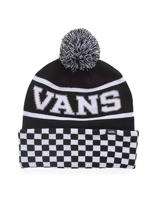 VANS BLACK & PURPLE CHECKERED BEANIE