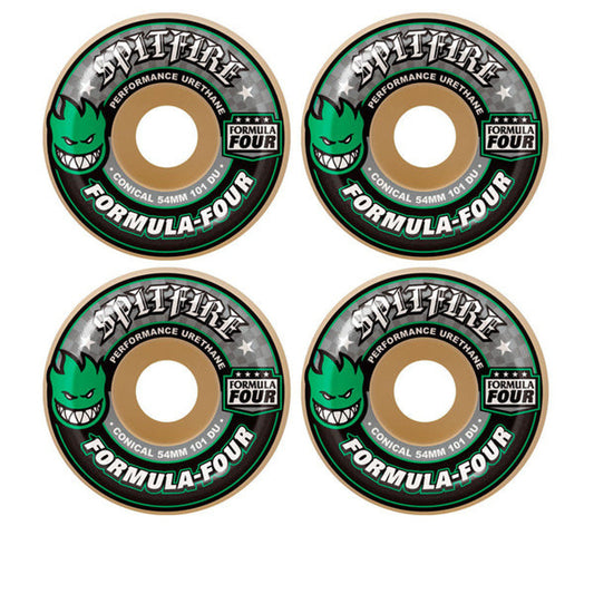 SPITFIRE FORMULA 4 101A CONICAL GREEN WHEELS