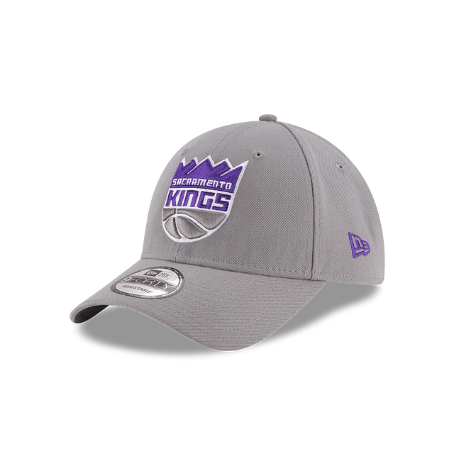 SACRAMENTO KINGS NEW ERA 9FORTY GRAY ADJUSTABLE VELCRO HAT